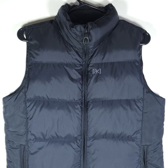 Burton AK Women's Medium Black Goose Down Full-Zip Outdoor Puffer Vest - Picture 2 of 12